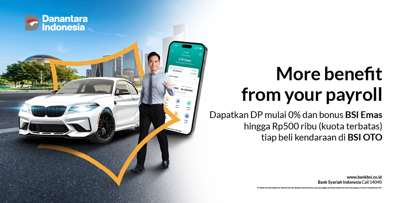 BSI OTO – Dapatkan DP 0% dan Bonus GSI Emas