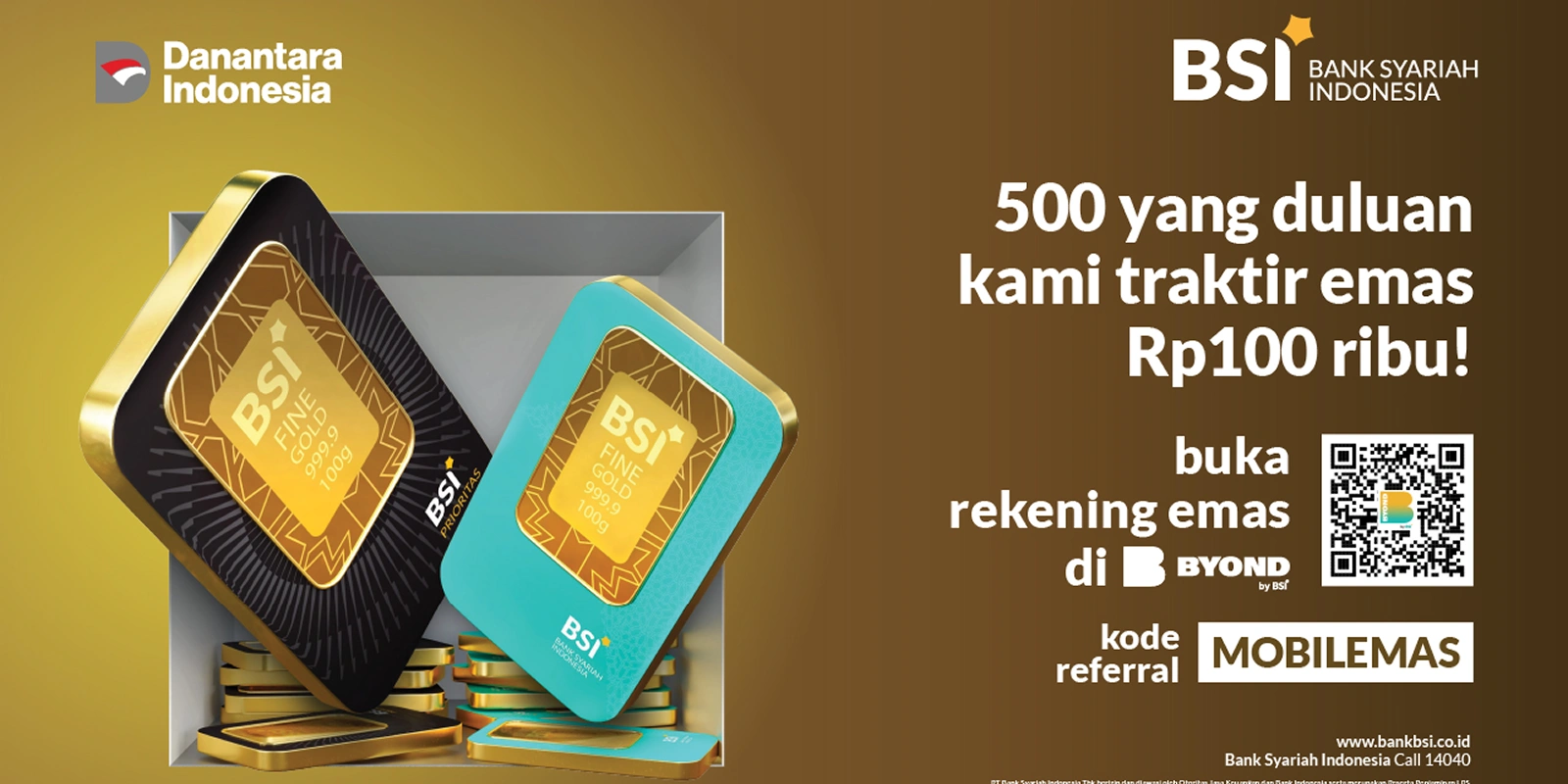 Buka Rekening Emas di BYOND by BSI – 500 yang duluan kami kasih emas Rp 100 ribu!..