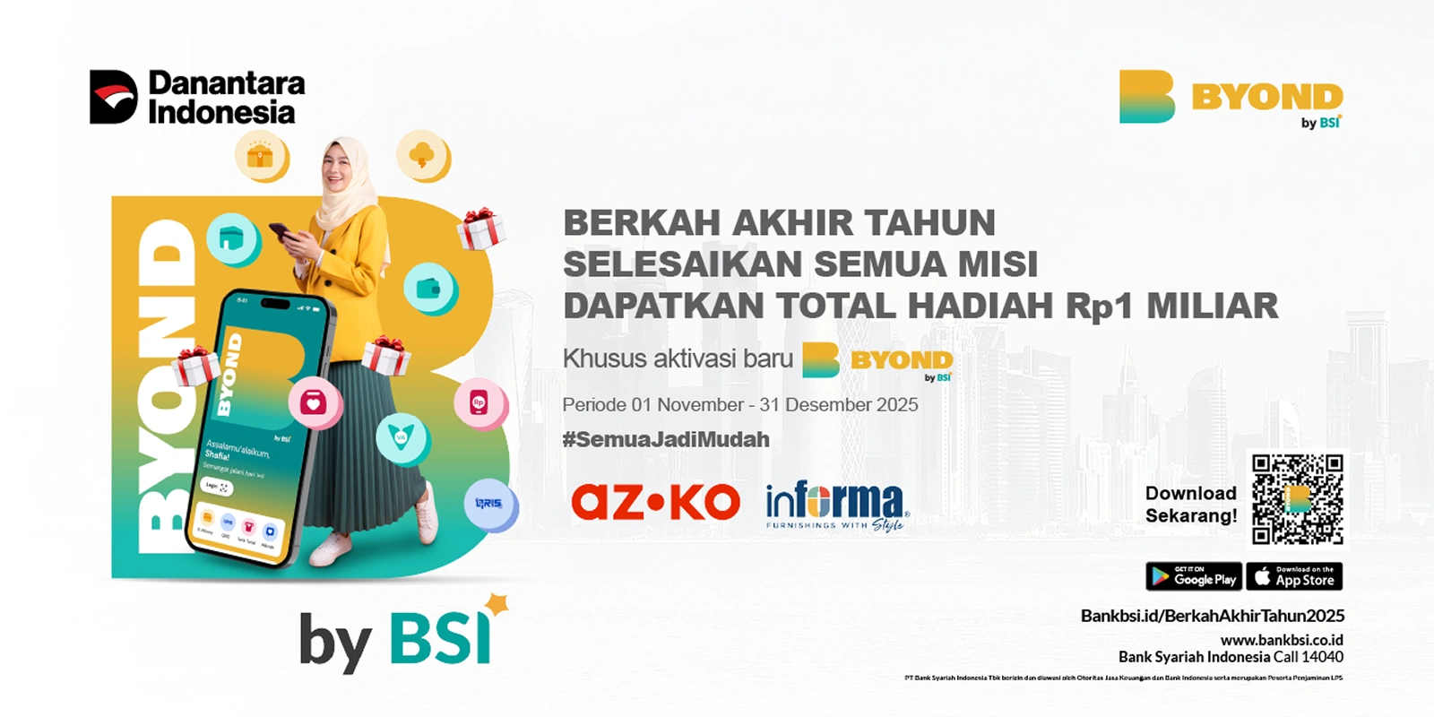 Program Berkah Akhir Tahun 2025 – Khusus Aktivasi Baru BYOND by BSI