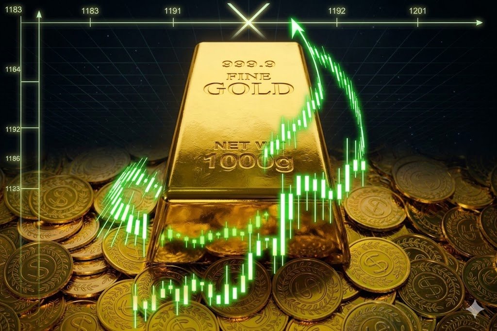 Harga emas menguat di tengah melemahnya dolar dan perubahan prospek inflasi.